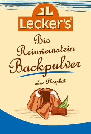 Lecker's Bio Reinweinstein Backpulver 1 x 4 Stück