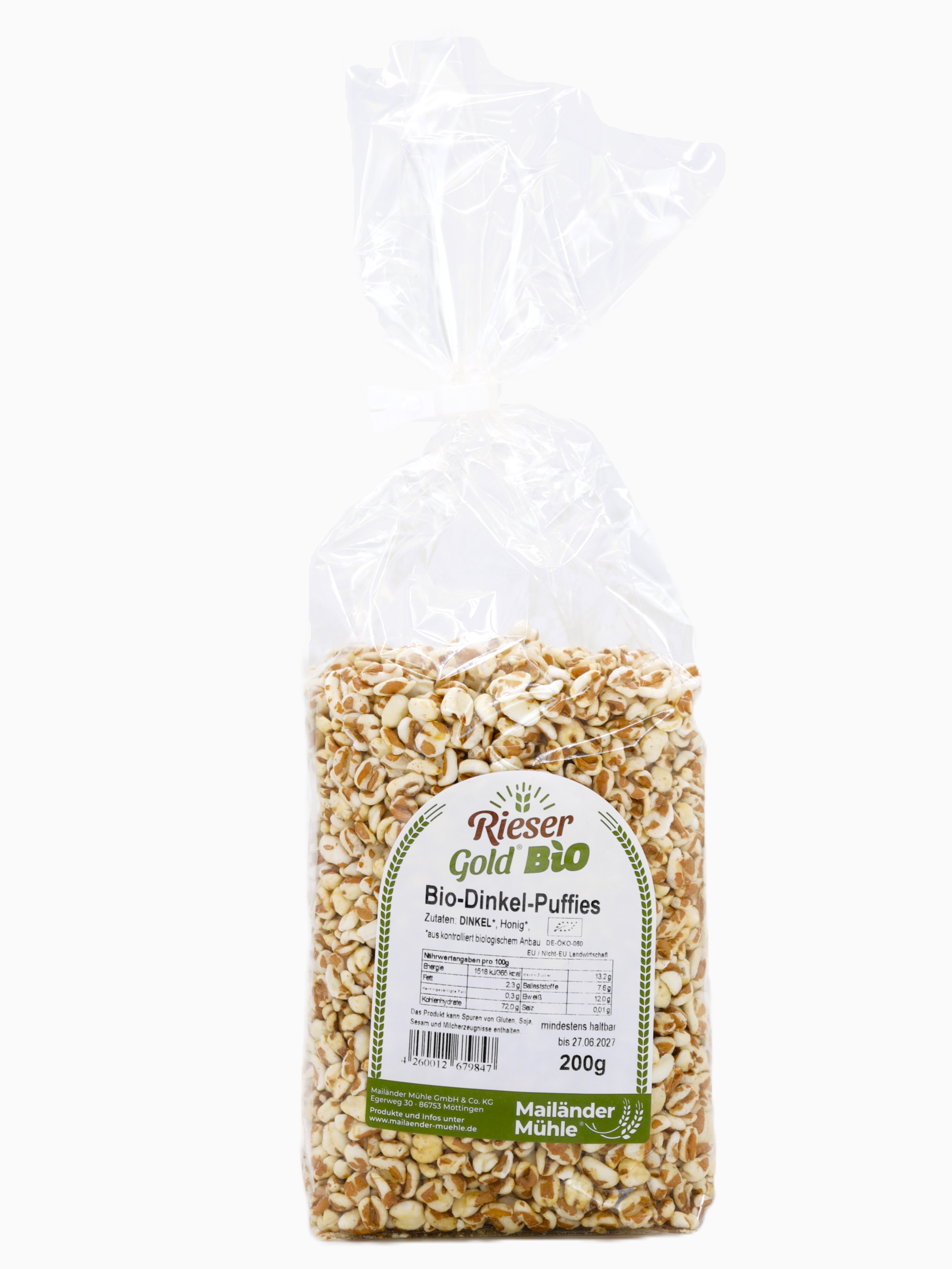 Bio Dinkel-Puffies 200 g