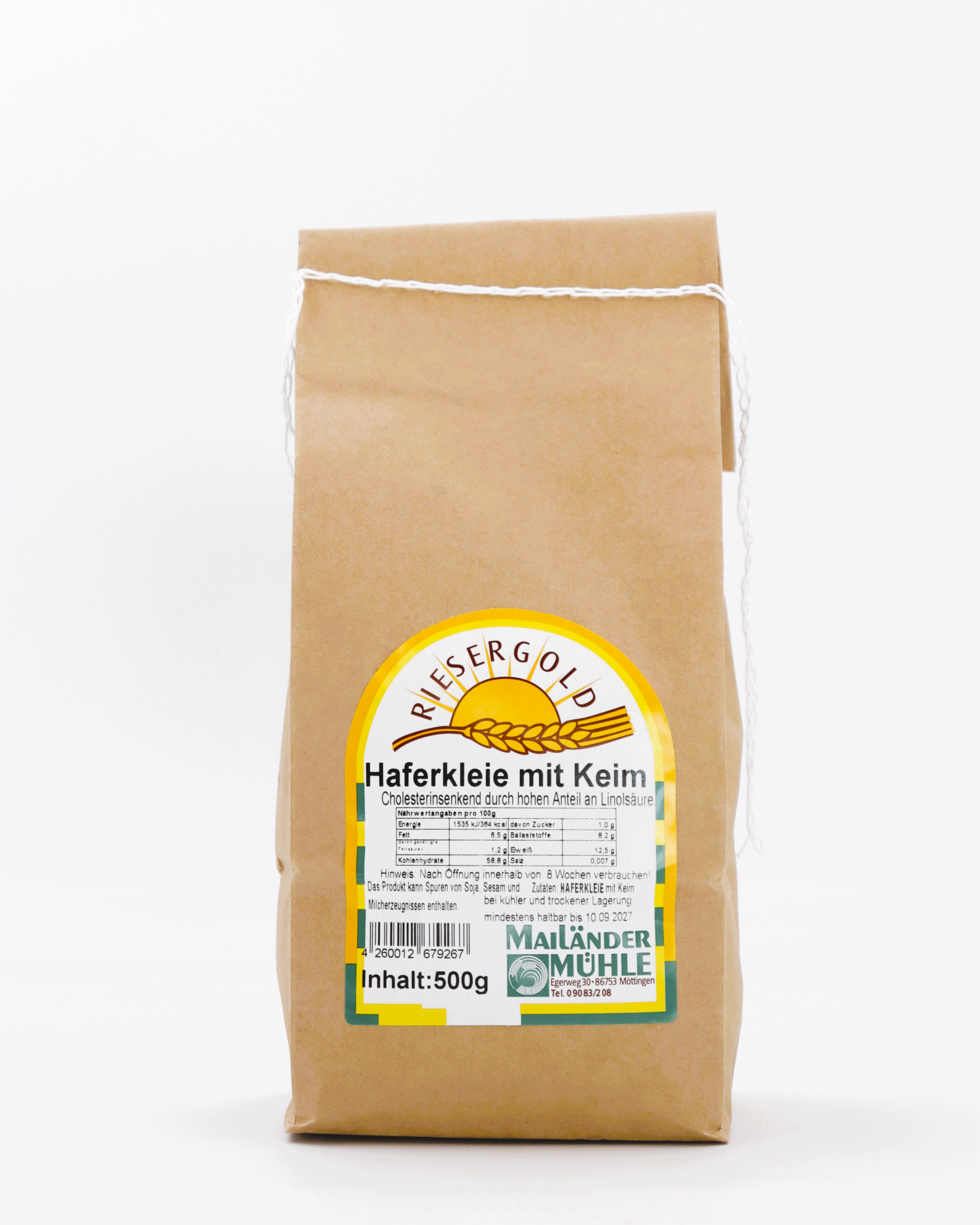 Haferkleie mit Keim 500 g