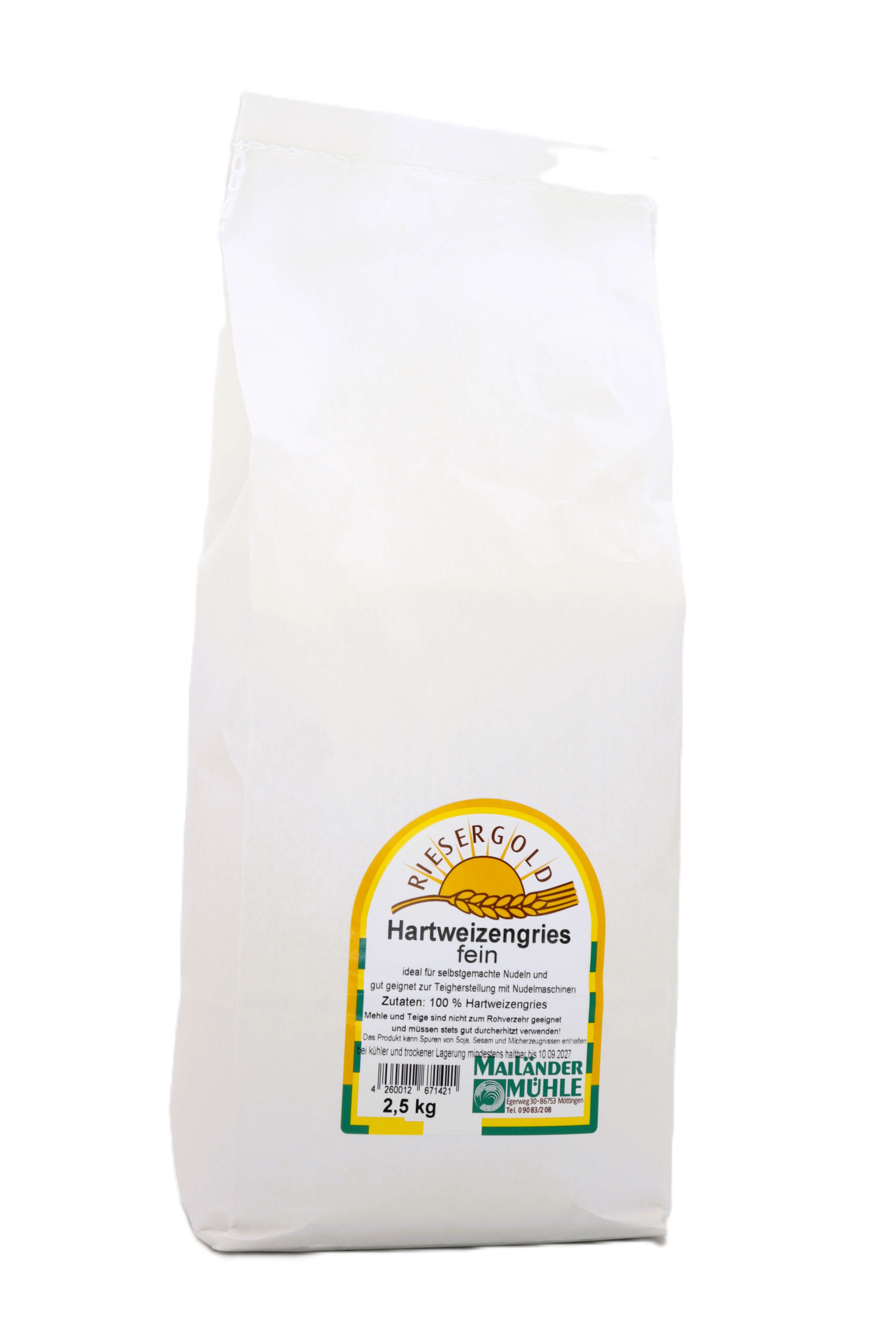 Hartweizengries fein 2,5 kg