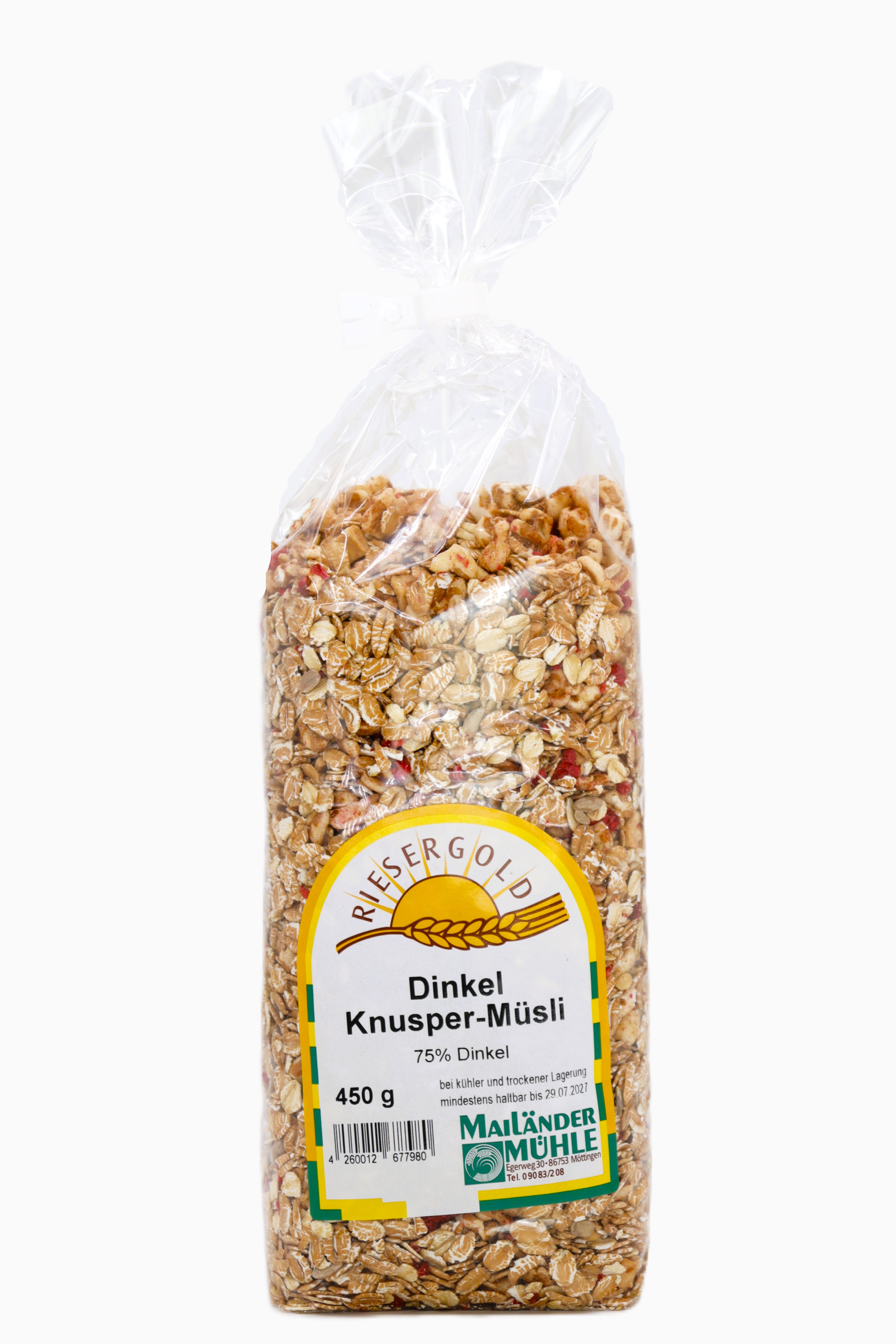 Dinkel Knusper Müsli 450 g