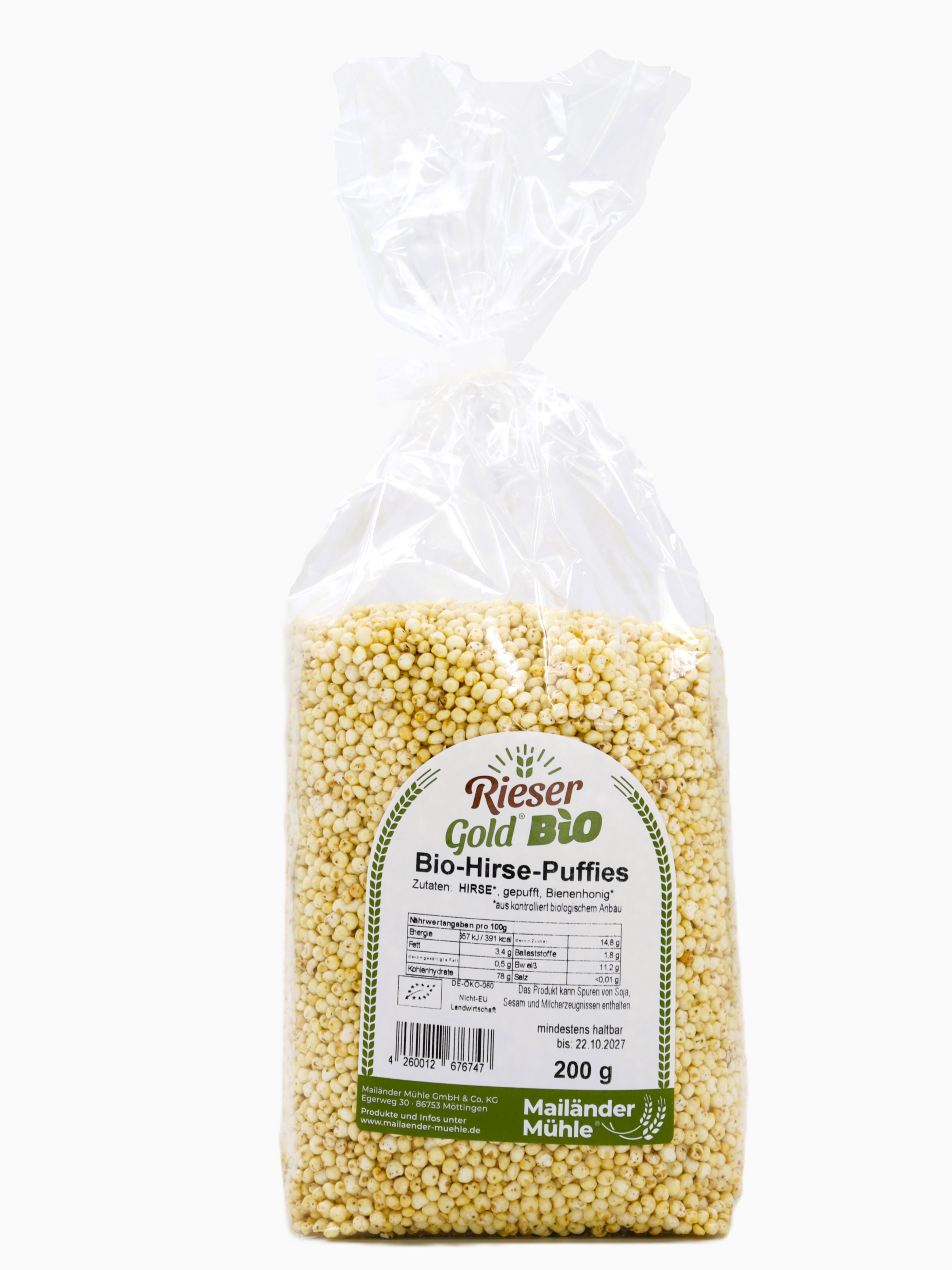 Bio Hirse-Puffies 200 g