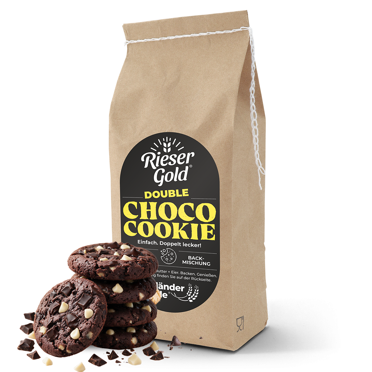 Backmischung Double Choco Cookie 375g