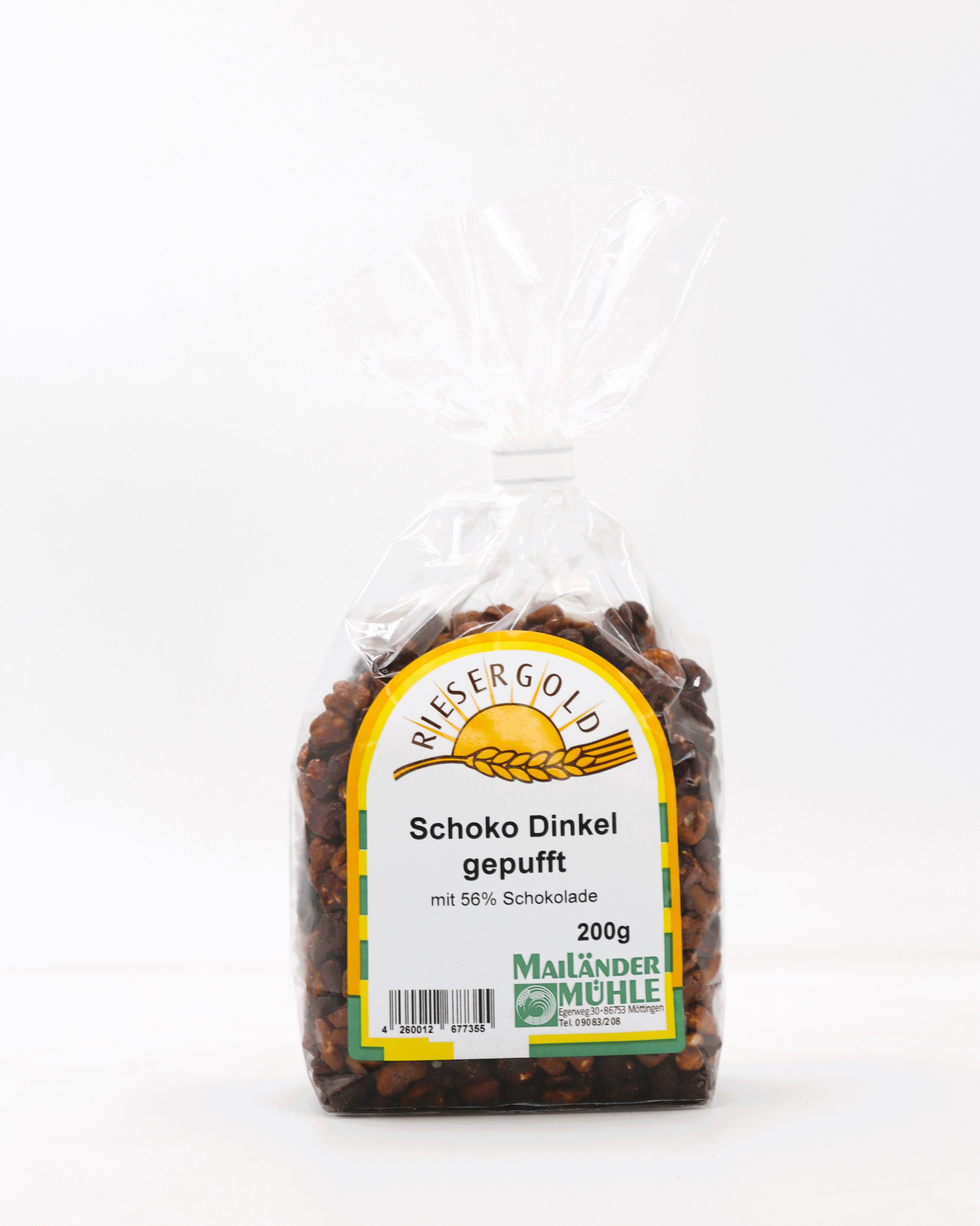 Schoko Dinkel Puffies 200 g