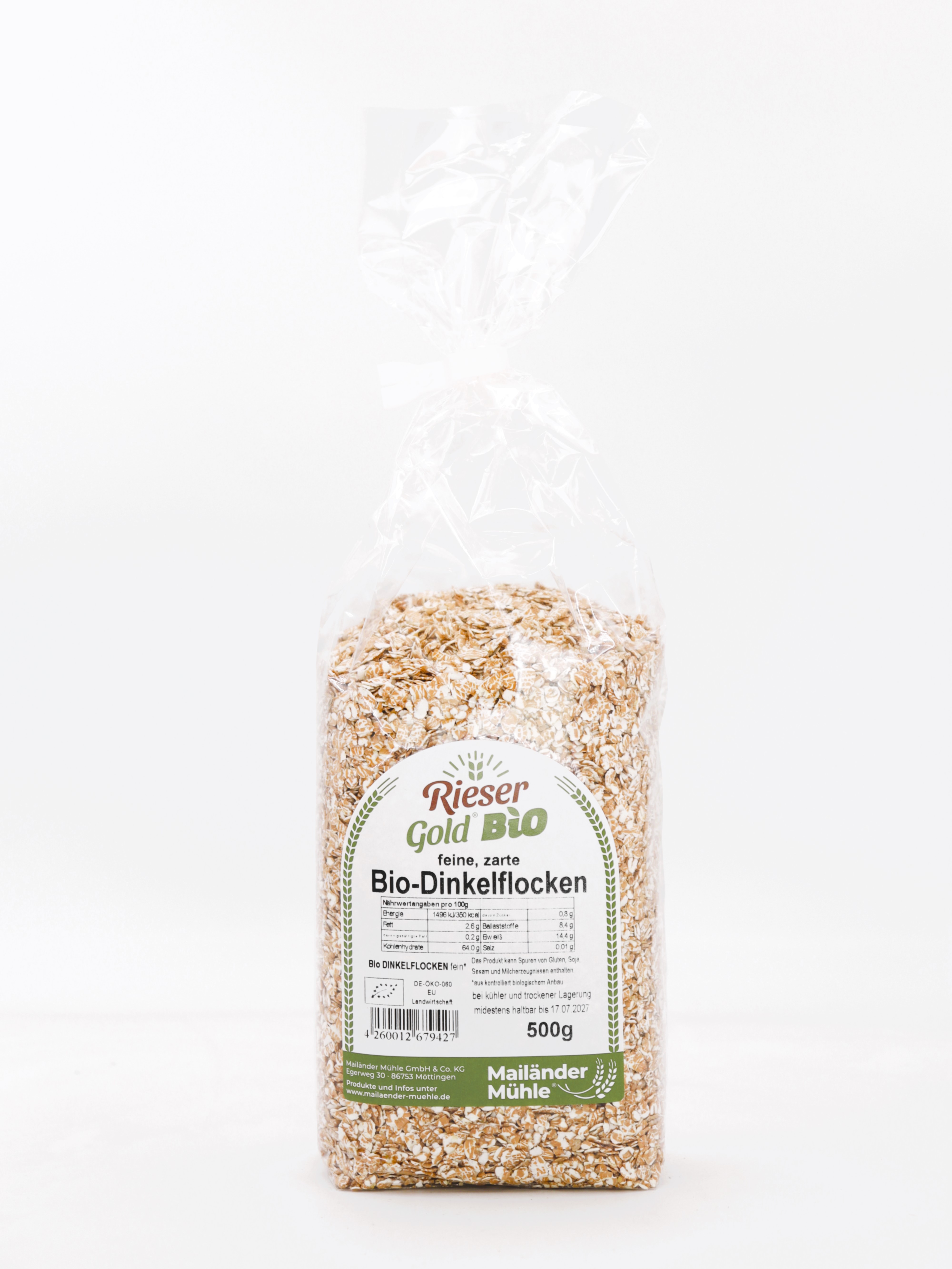 Bio Dinkelflocken Feinblatt 500 g