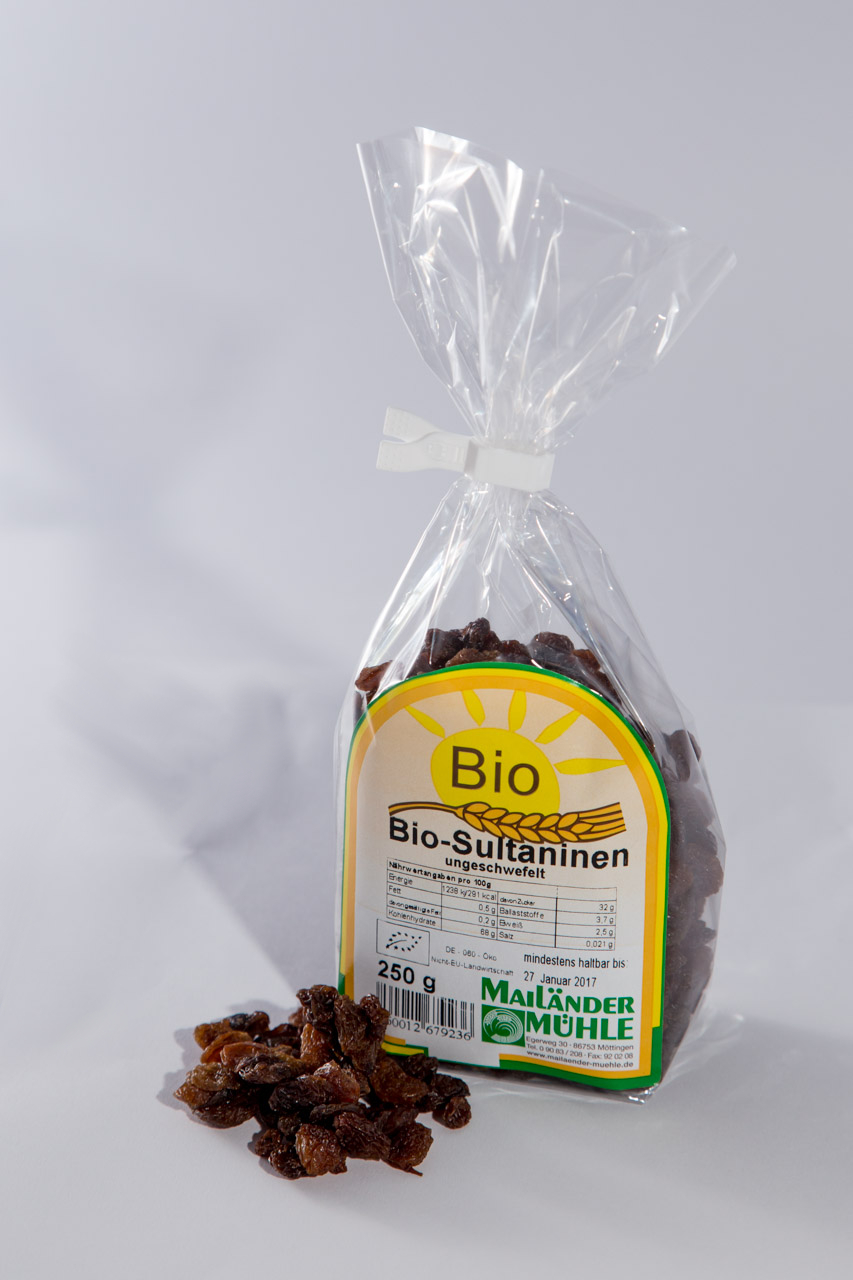 Bio Sultaninen, ungeschwefelt 250 g