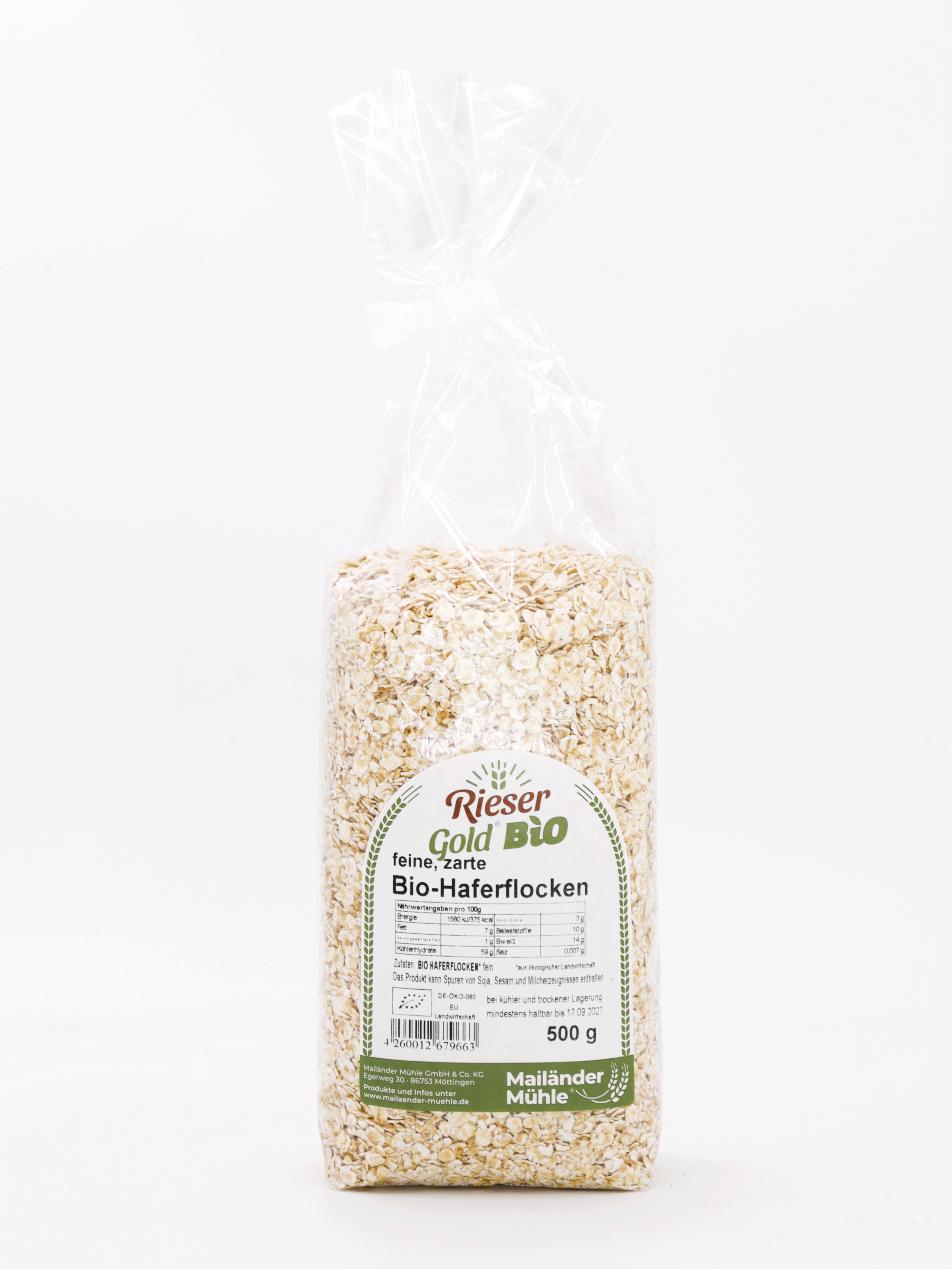 Bio Haferflocken Feinblatt 500 g