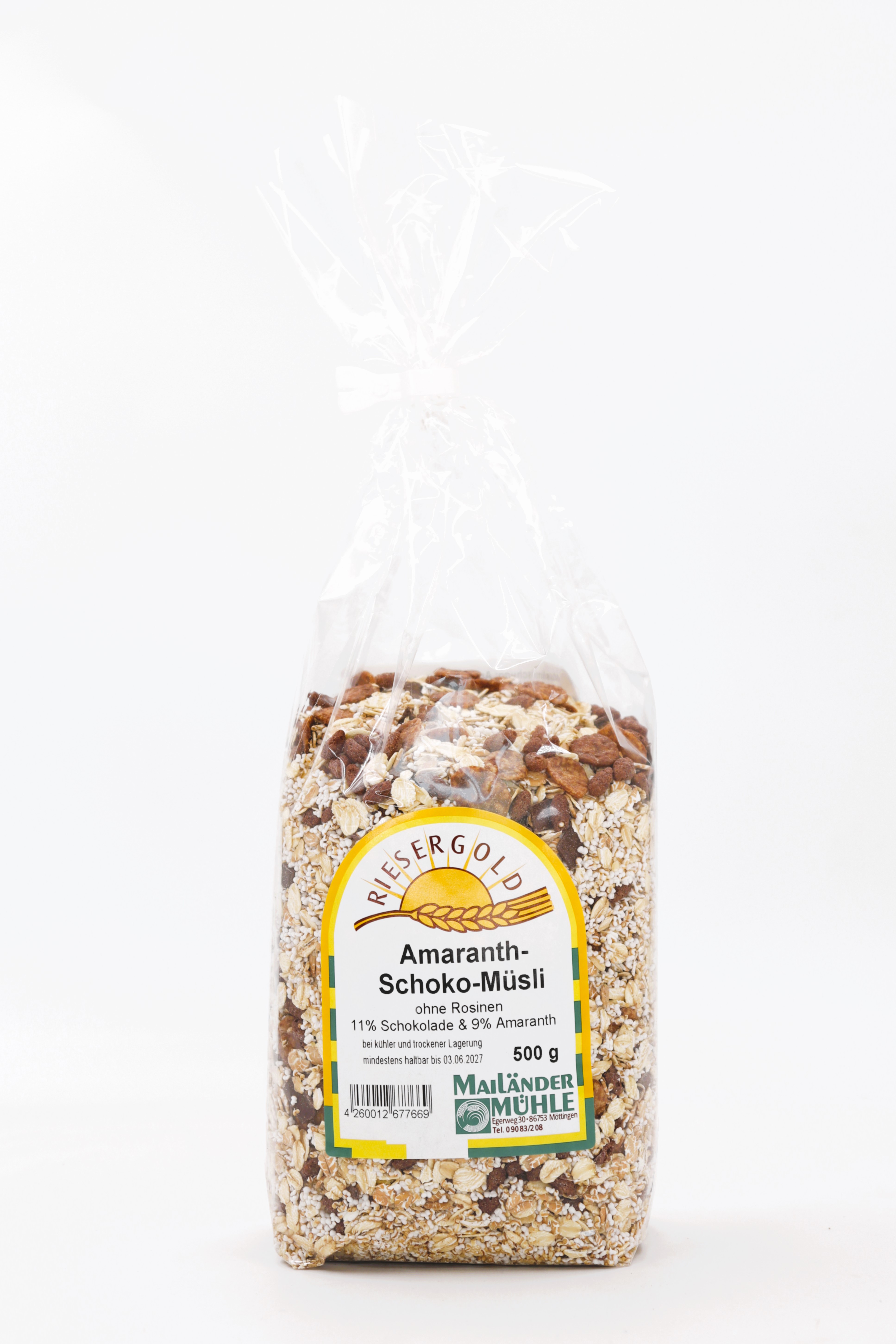 Schoko Amaranth Müsli 500 g