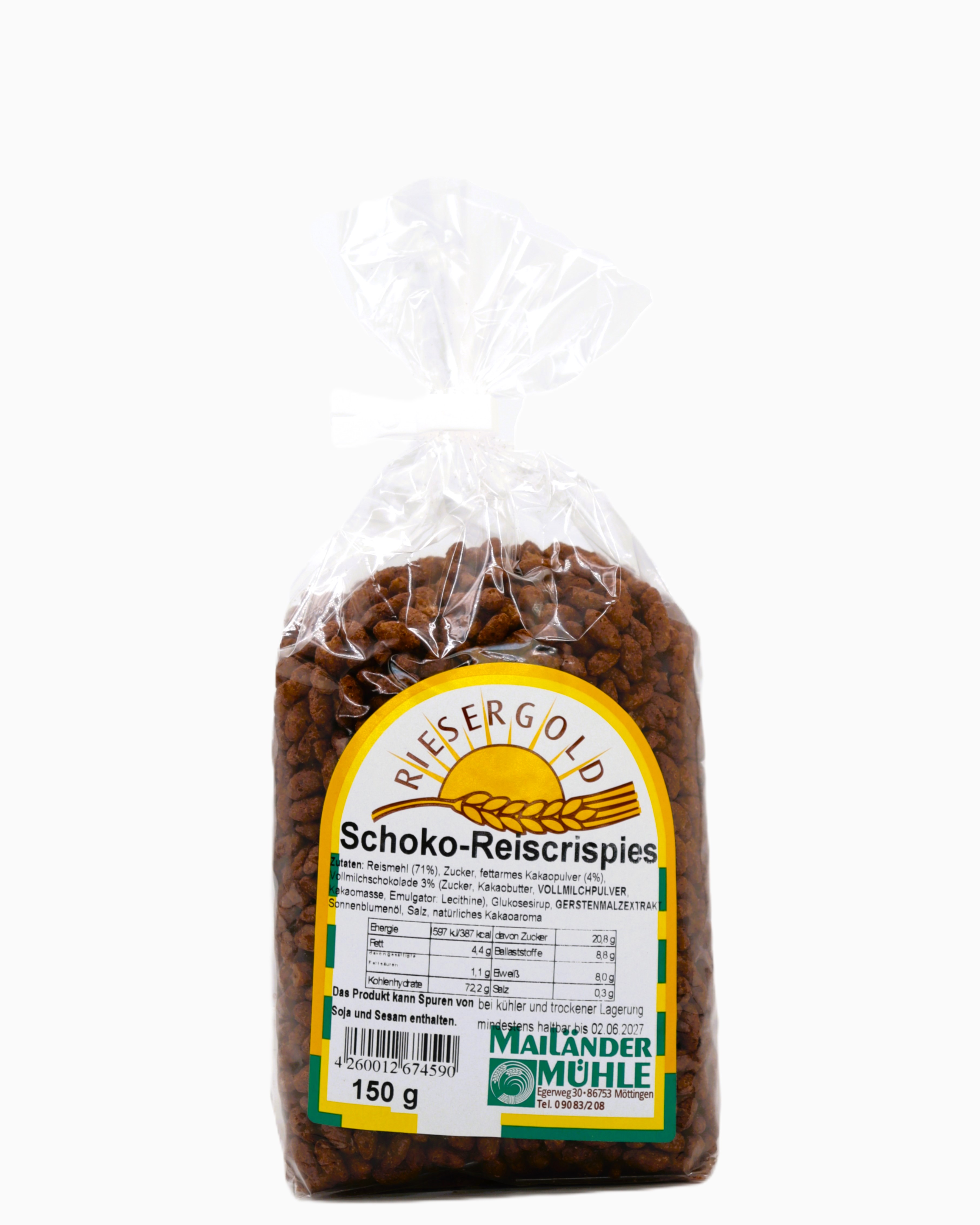 Schokoreiscrispies 150 g