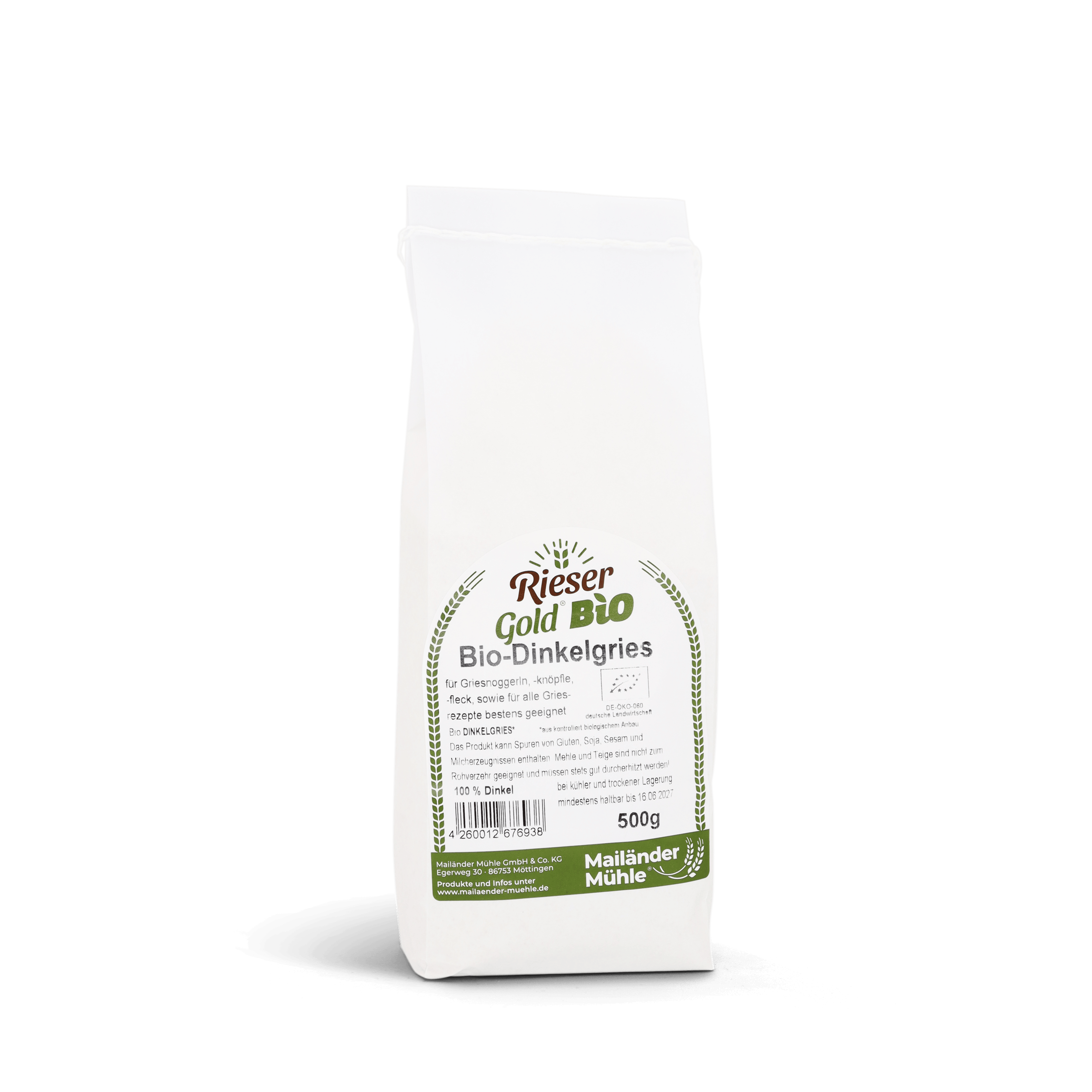 Bio Dinkelgries 500 g