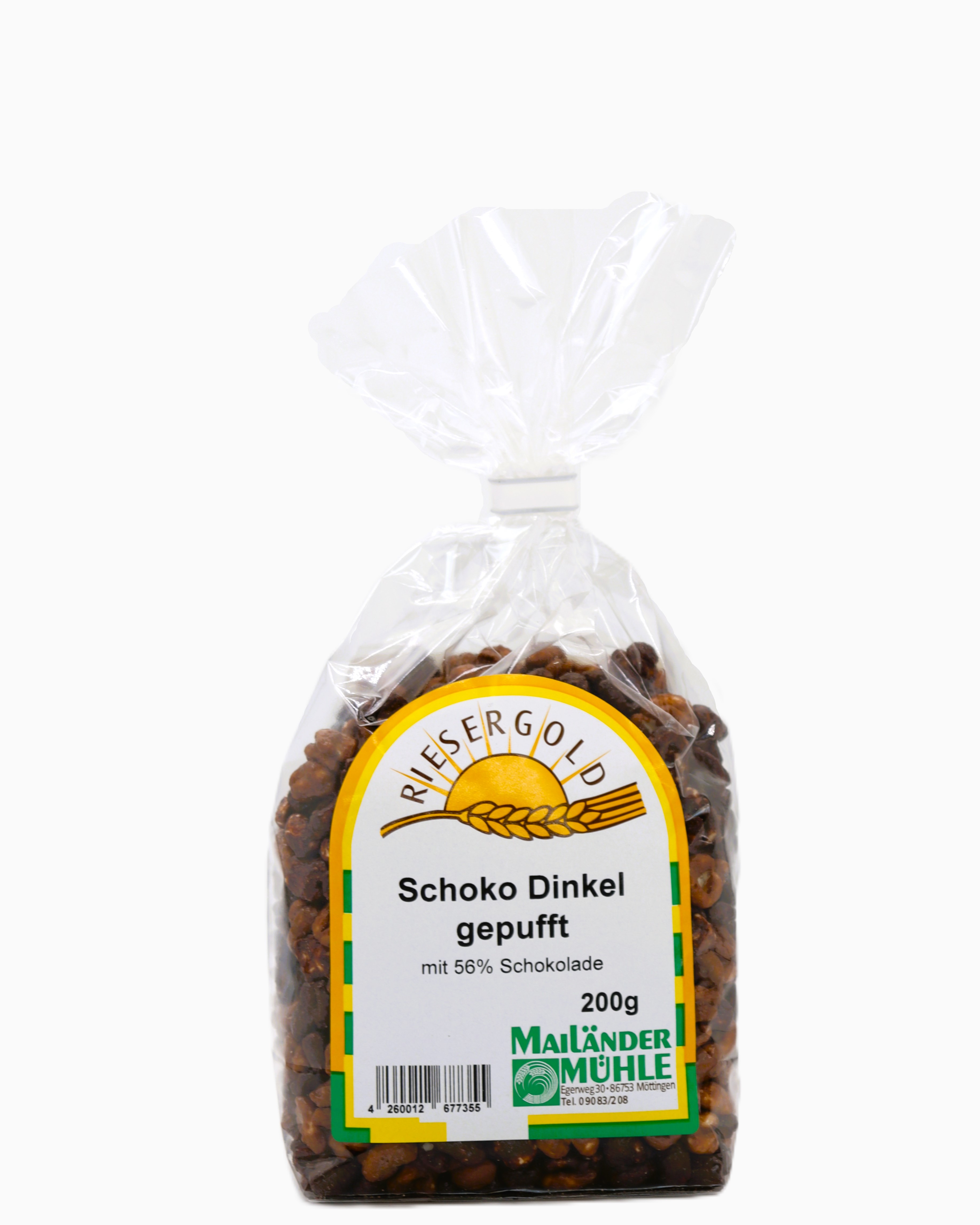Schoko Dinkel Puffies 200 g