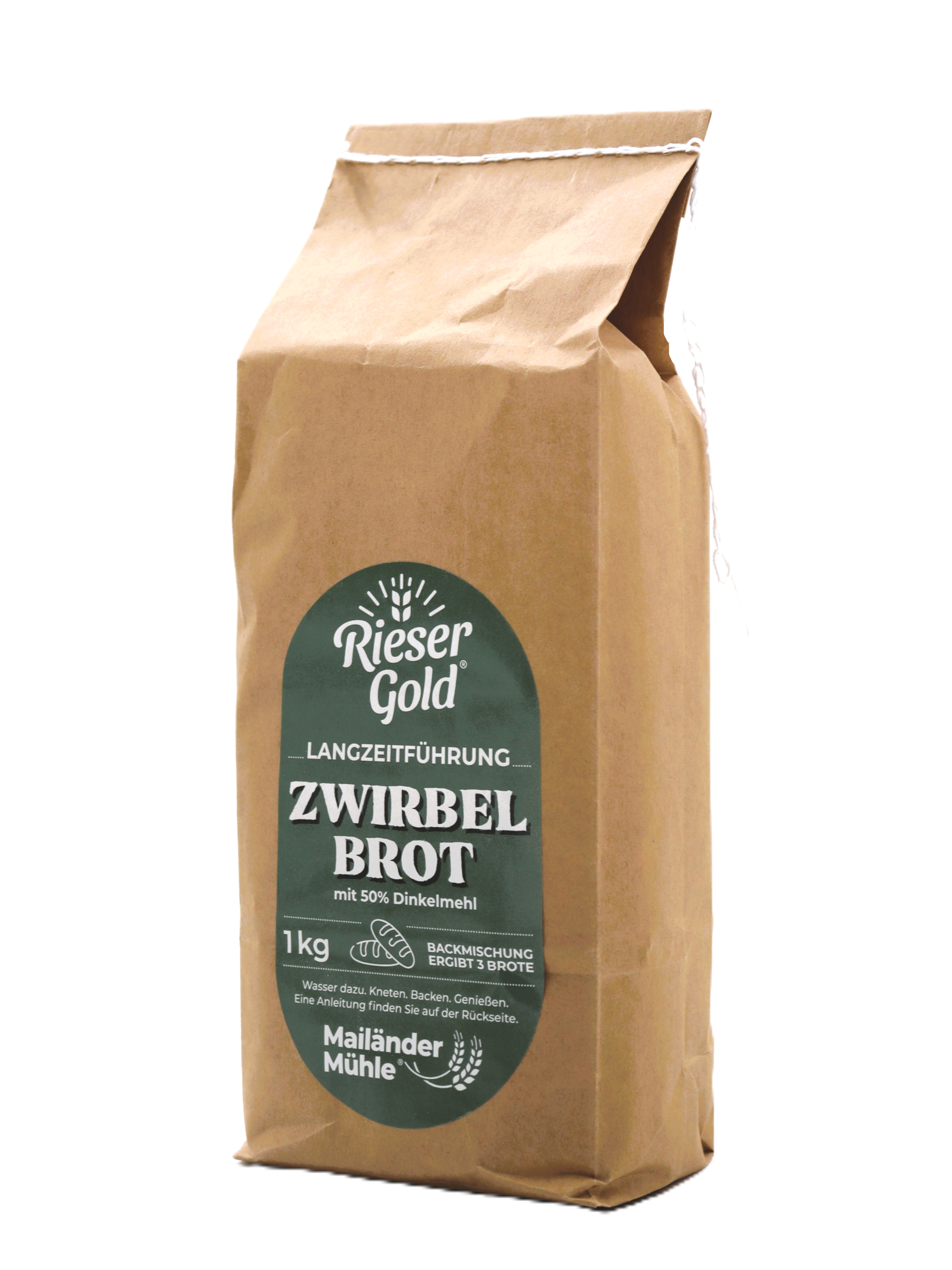 Backmischung Zwirbelbrot (mit Langzeitführung)