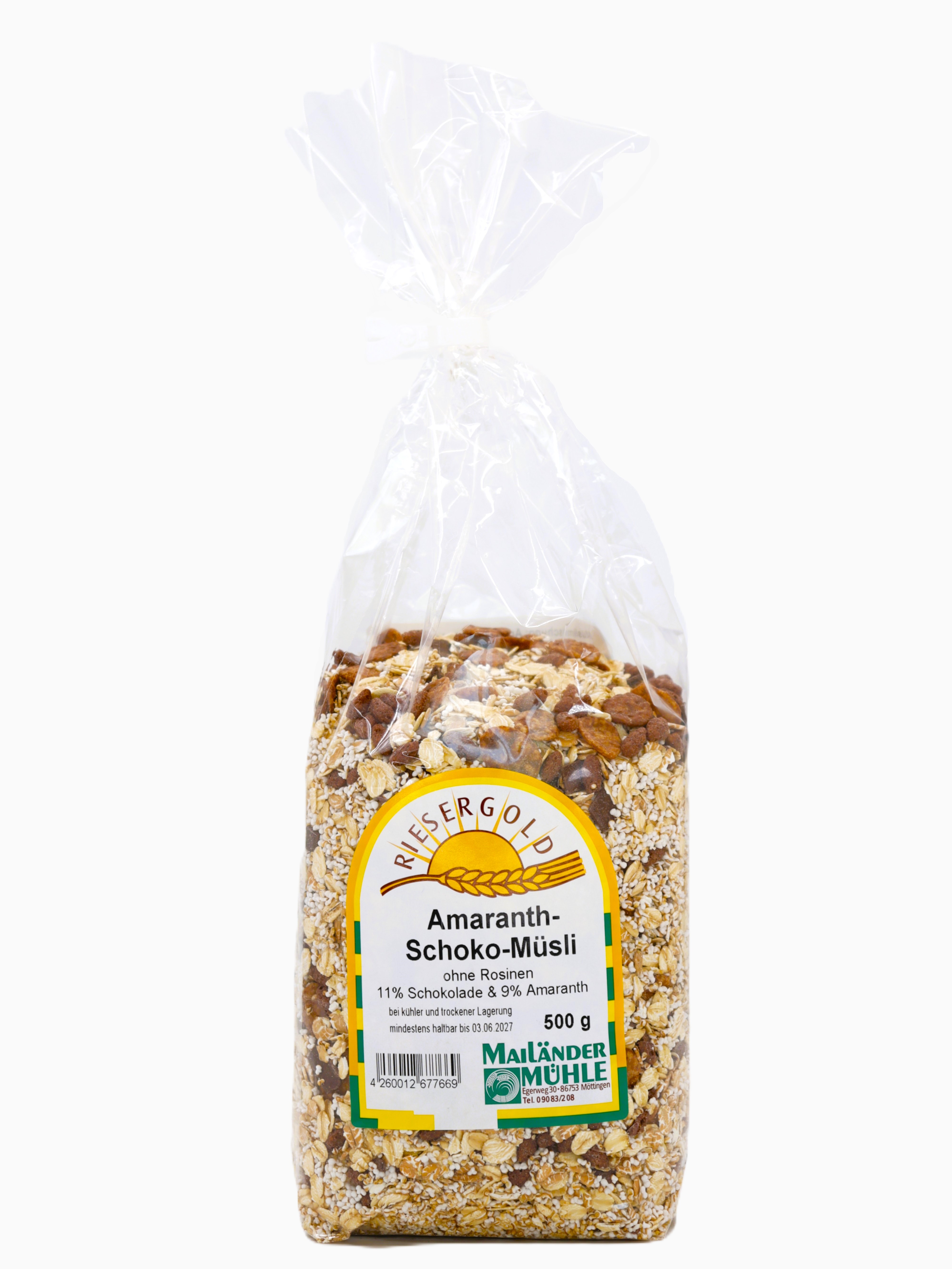 Schoko Amaranth Müsli 500 g