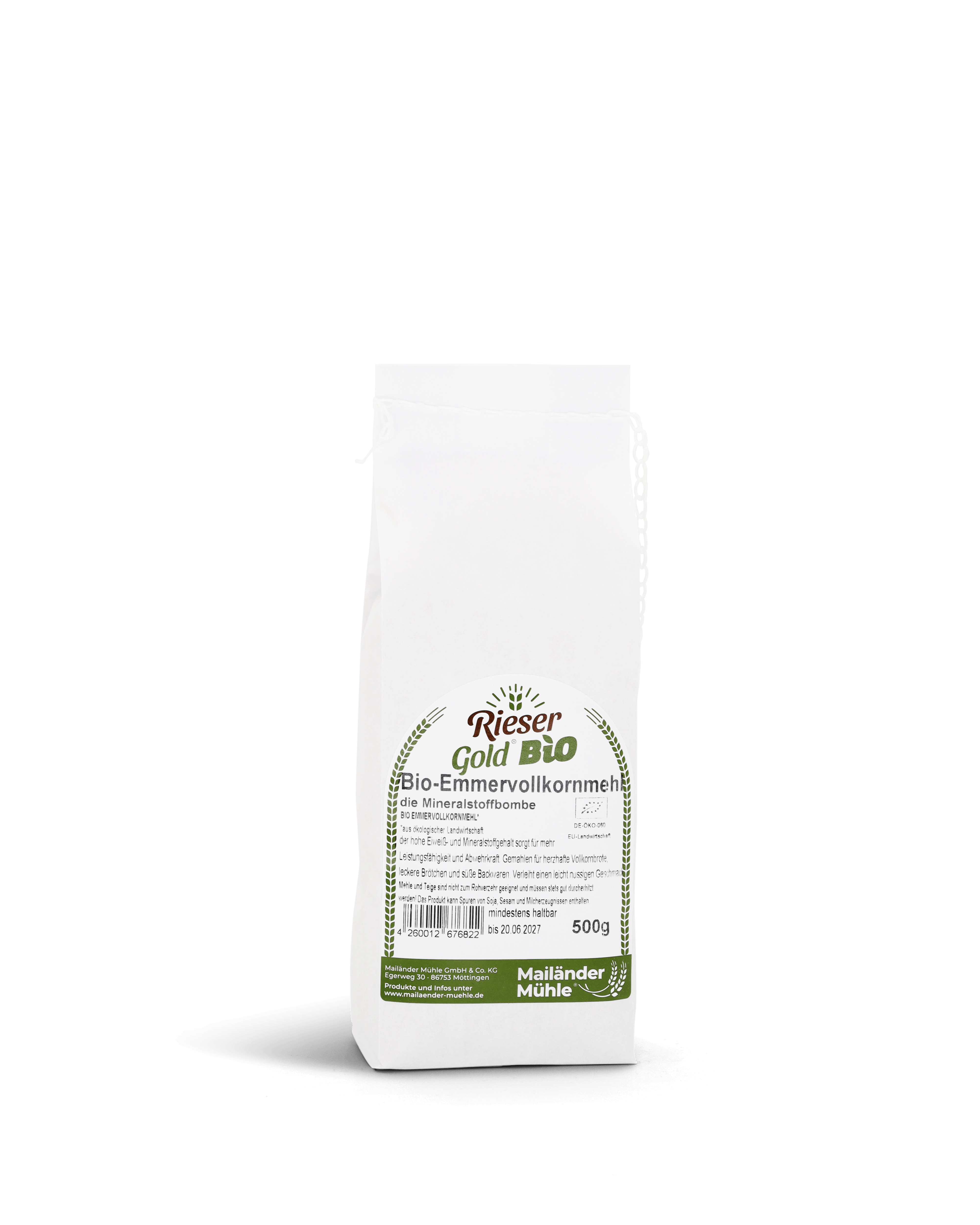 Bio Emmer Vollkornmehl 500 g
