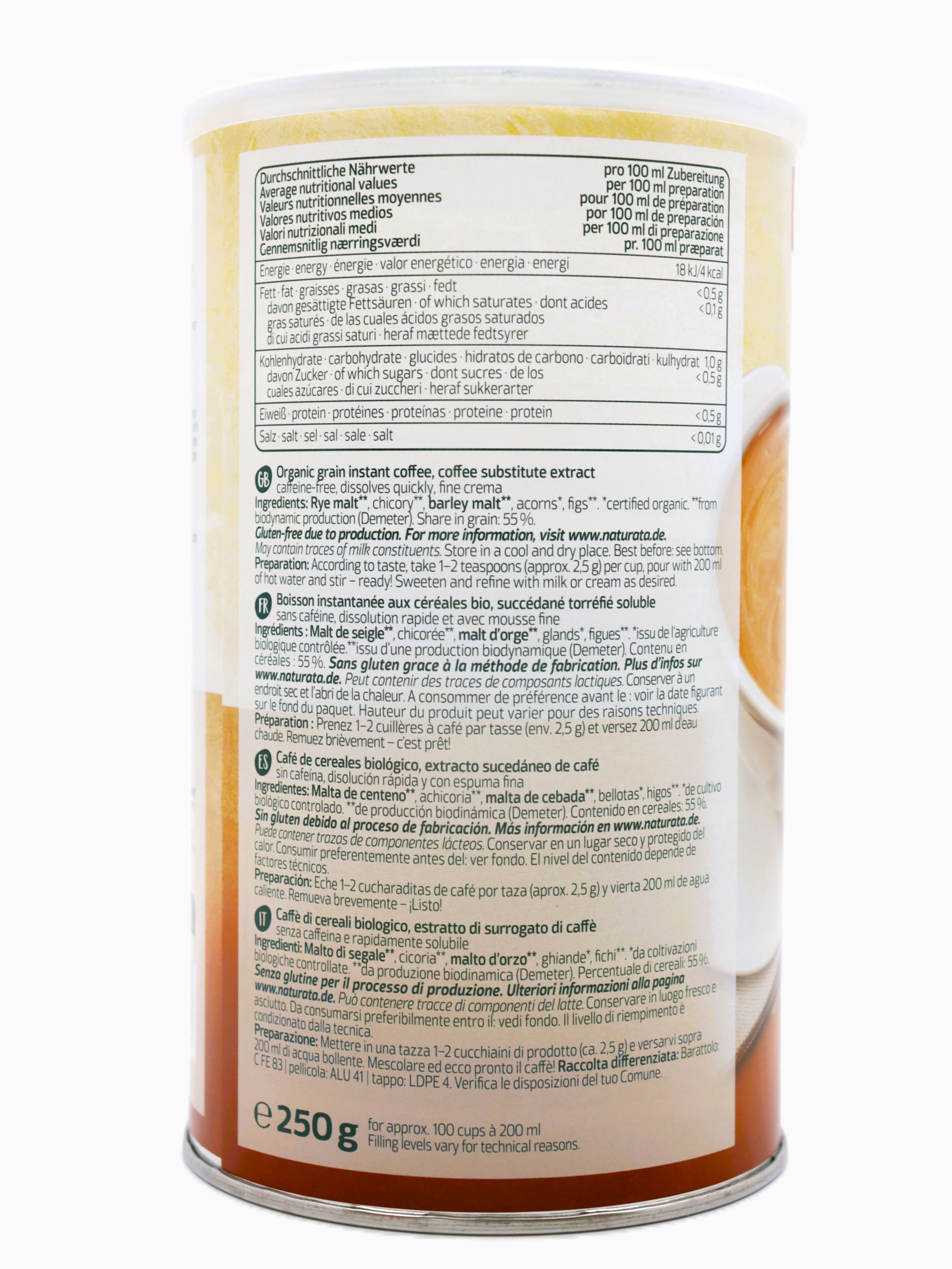 Bio Getreidekaffee instant 250 g