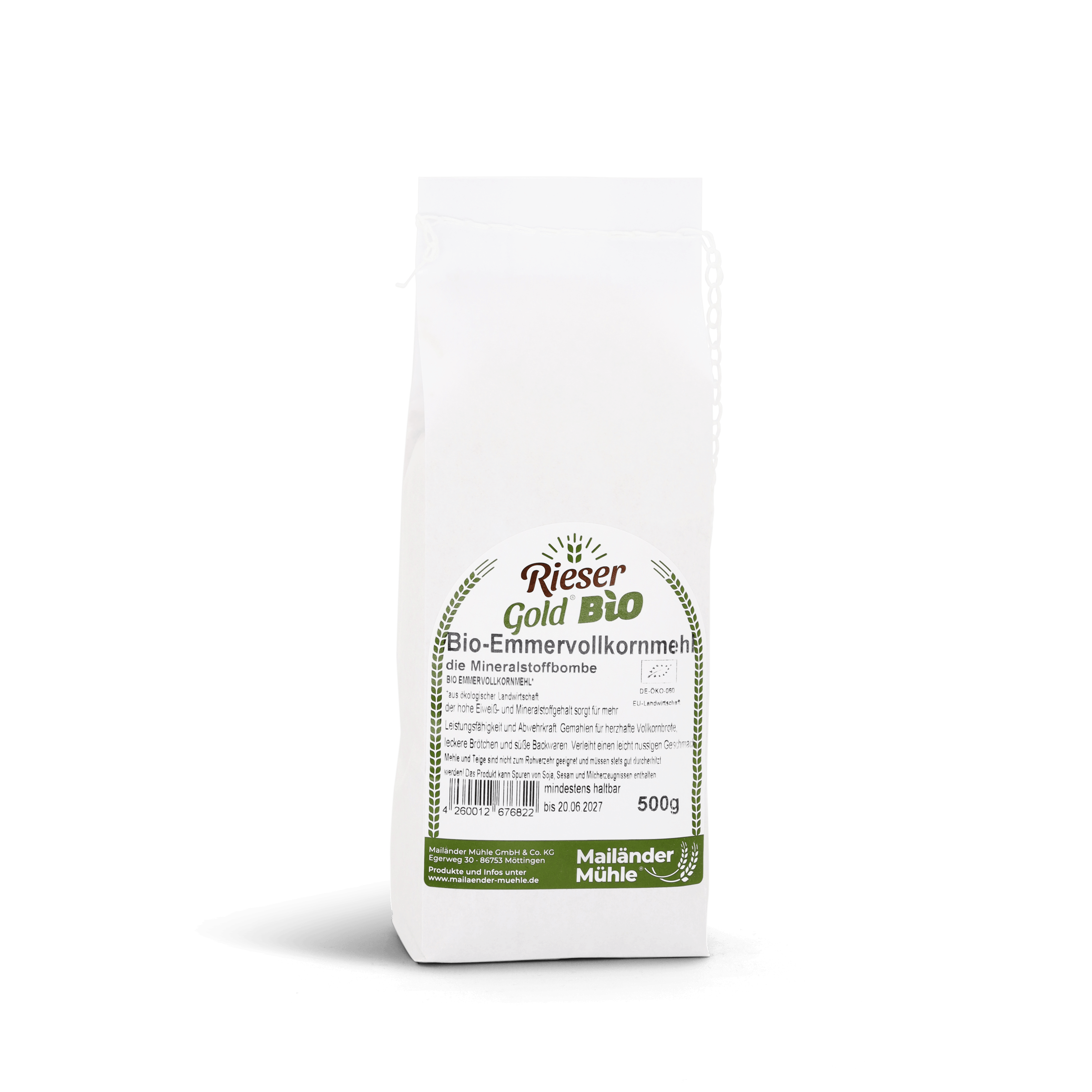 Bio Emmer Vollkornmehl 500 g