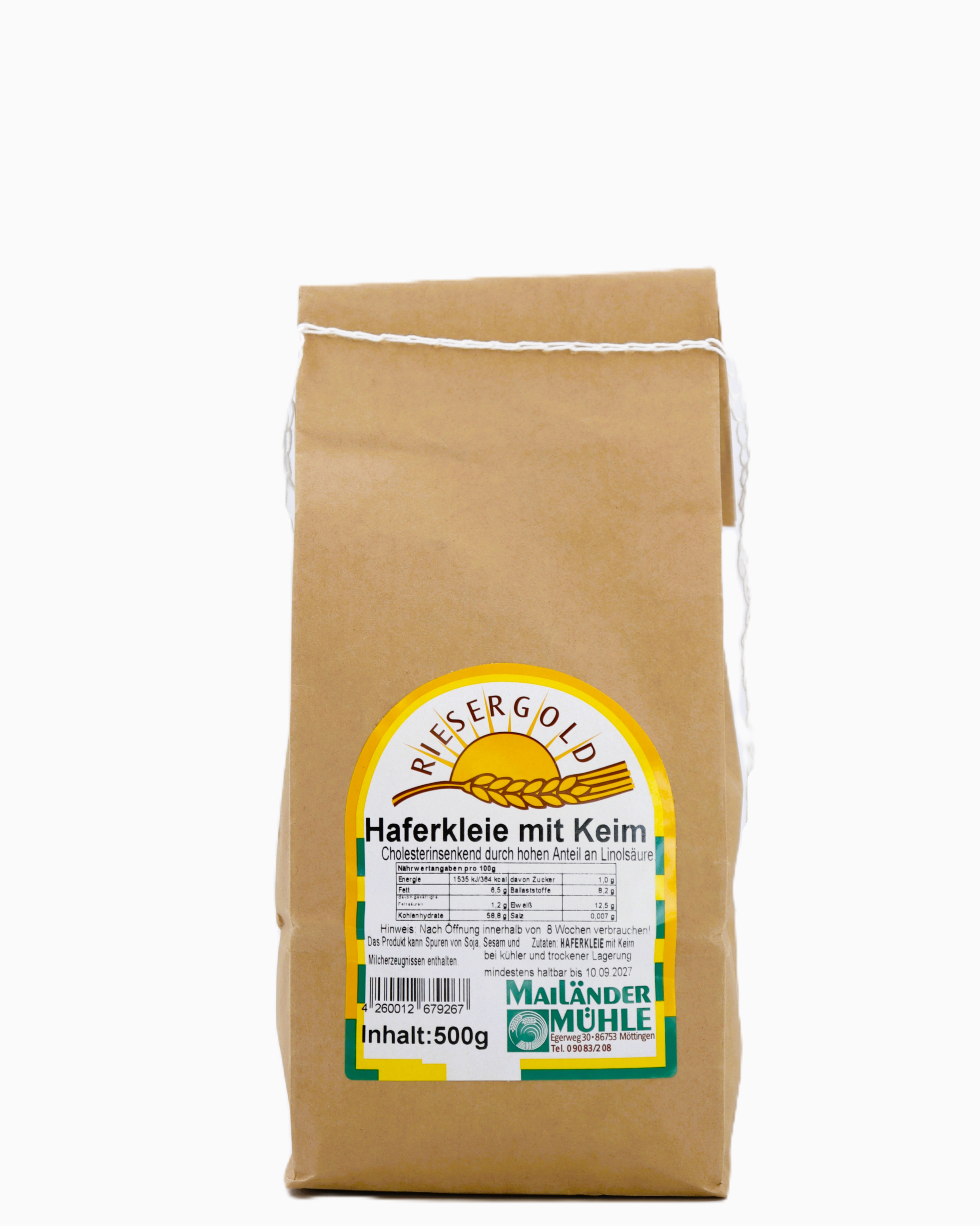 Haferkleie mit Keim 500 g