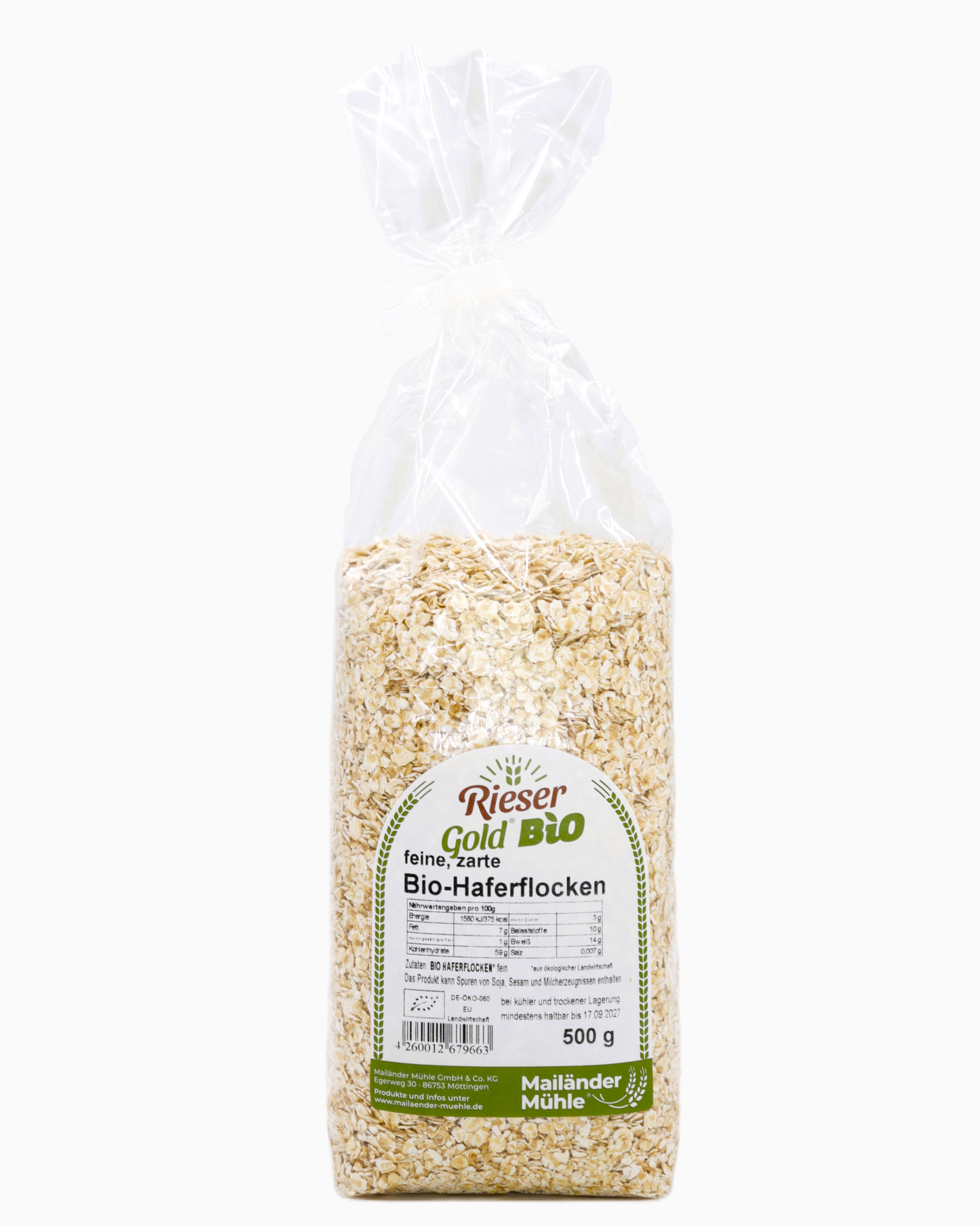 Bio Haferflocken Feinblatt 500 g